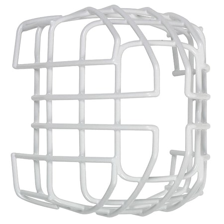 Wire Cage, Steel, Surface Mount, 6 3/4 in W x 7 1/2 in H x 6 1/8 in D, White
