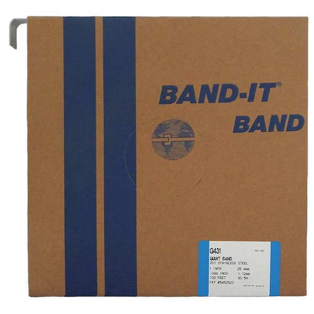 Stainless Steel Band,44 mil,100 ft. L