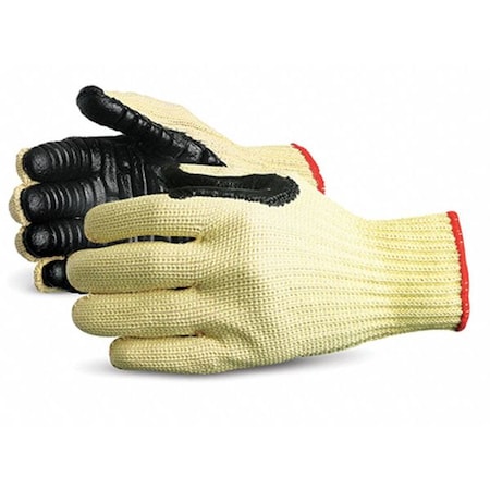 Anti-Vibration Gloves,M,Black/Yellow,PR