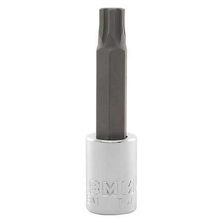 3/8 in Drive Hex Socket Bit Metric 8 mm Tip, 2 3/4 in L