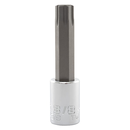 3/8 in Drive Hex Socket Bit SAE 3/8 in Tip, 2 3/4 in L