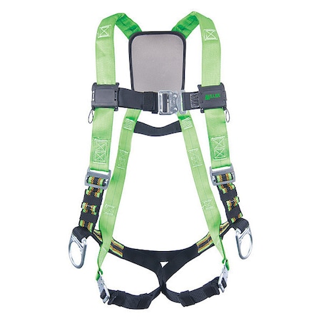 Duraflex Python(R) Ultra Full Body Harness, L/XL, 400 lb., Quick-Connect Chest/ Back, Hips D-Ring
