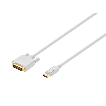 CPU Cord,  Displayport/DVI, 15ft, White