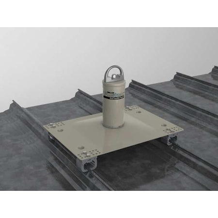 Roof Anchor, 18 in Length, 310 lb Weigth Capacity, Aluminum, Stainless Steel Anchor
