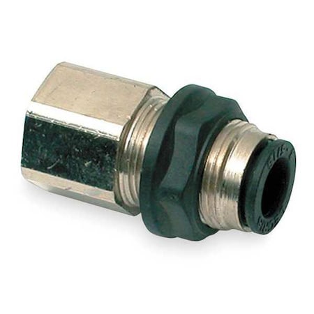 Push-Fit Adapter Fitting, 16mm Tube Size, Brass, Silver