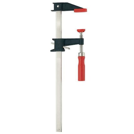 12 in Bar Clamp, Wood Handle and 2 1/2 in Throat Depth