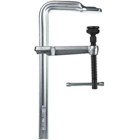 Bar Clamp, Max Jaw Opening 12 in, Throat Depth 5 1/2 in, Steel Handle