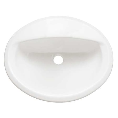 Bathroom Sink,Counter Top,20-3/8 In. L