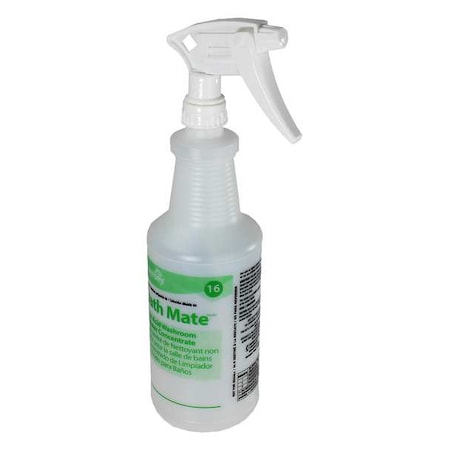 32 oz. Clear, Preprinted Trigger Spray Bottle, PK12