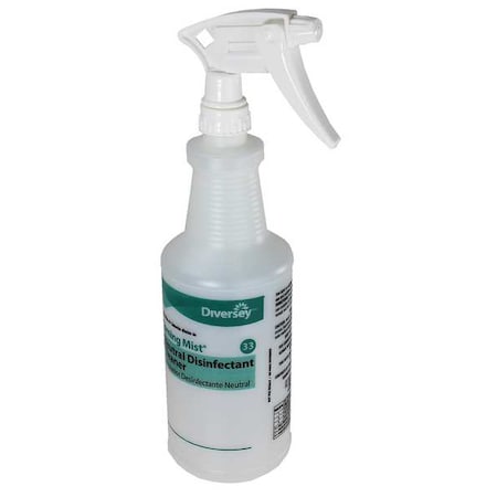 32 oz. Clear, Preprinted Trigger Spray Bottle, PK12