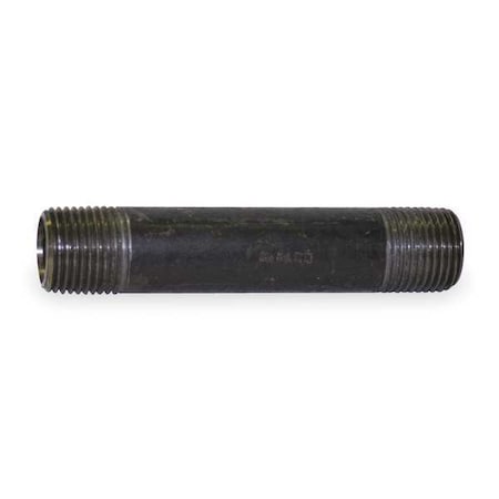 1" x 2-1/2" Black Pipe Nipple Sch 80