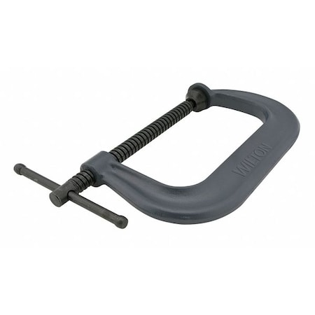 C-Clamp, 6-1/16", Steel, Reg. Duty, 6600 lb.