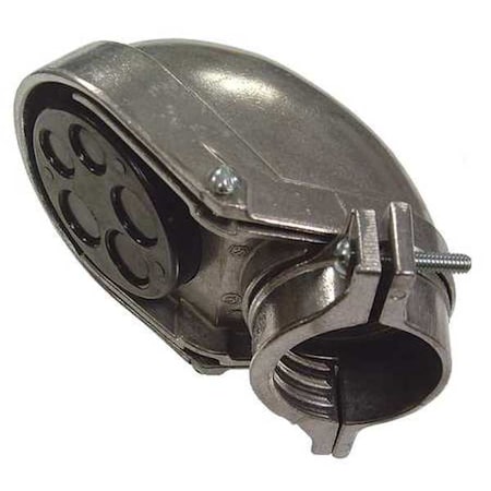 EMT/IMC Cap, 3/4 in, Snap-On, Aluminum, Plain, Natural