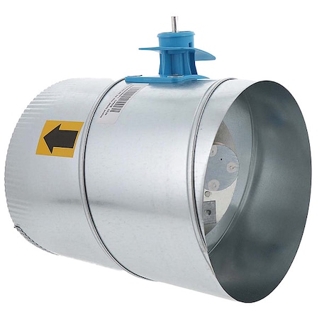 Bypass Damper,Gr/Rd/Steel,8 in. Dia.