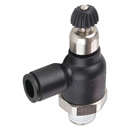 Compact Flow Control,10mm Tube,1/4 In