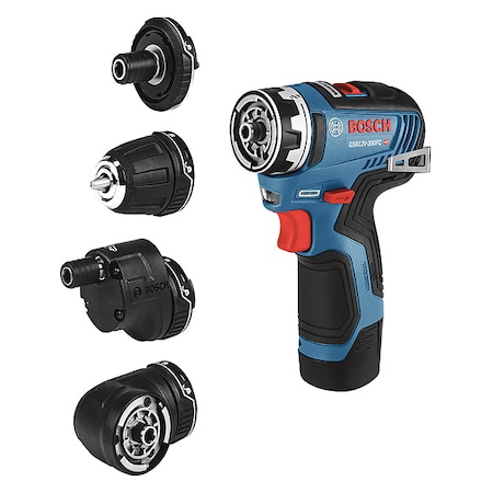 12V Max FlexiClick Drill, 1/4 in, 12 V DC