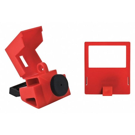Circuit Breaker Lockout,Red,3-1/4" H