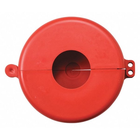 Gate Valve Lockout, Red, Polypropylene