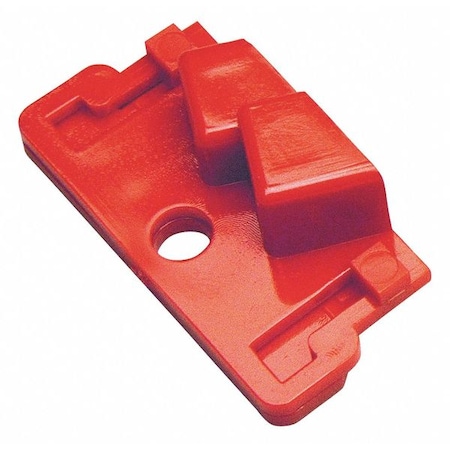 Circuit Breaker Lockout,Red,4-1/2" H