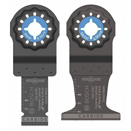 OscilToolBladeSet,2pcs,W:0.75";1.75"