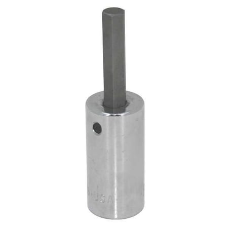 3/8 in Drive Hex Socket Bit Metric 3 mm Tip, 3 in L