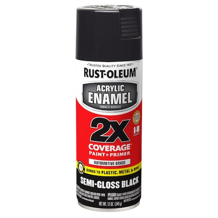 12 oz. Semi-gloss Black Auto Body Paint/Primer