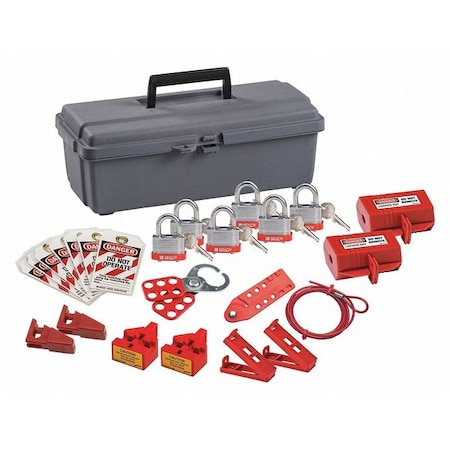 Portable Lockout Kit,Gray,7-1/2" H