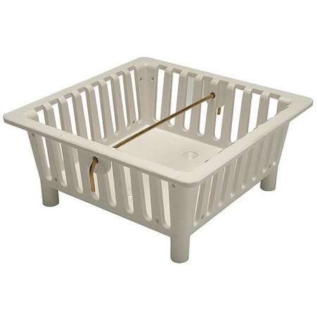 Plastic, White Finish, Replacement Bucket