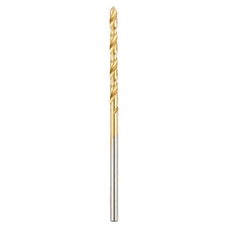 THUNDERBOLT Titanium Coated 5/64" Drill Bit,PK2