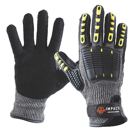 Impact Resistant Gloves,TPR Back,XL,PR