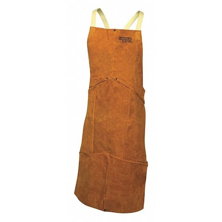 Welding Waist Apron, Leather, 45 in Length, Black