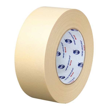 Masking Tape, 18 mm W x 54 4/5 m L, 5 mil Thick, Tan, Rubber Adhesive, 48 PK