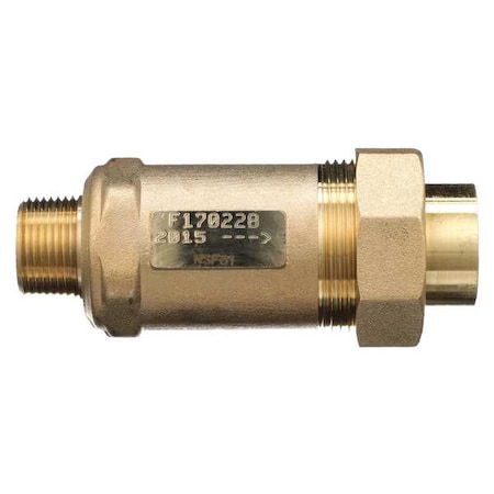 Dual Check Valve,Bronze,3/4",MNPTxFNPT