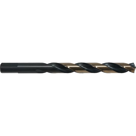 135 Degree Heavy-Duty Jobber Length Drill Cle-Line 1878 Black & Gold HSS RHS/RHC 11/32