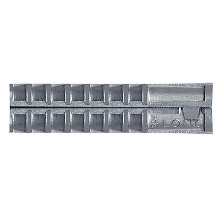 Sup-R Lag Long Lag Shield, 1/2" Dia, 1-3/4" L, Alloy Steel Plain, 25 PK