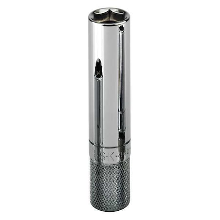 3/8 in Drive, 5/8" SAE Socket, 6 Points, Spark Plug 5/8 in, Steel