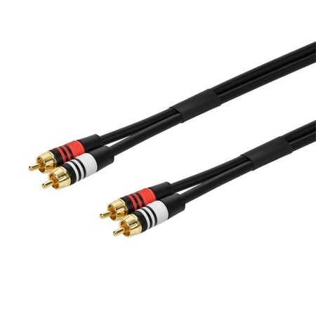 A/V Cable,2 RCA M/M, 50ft