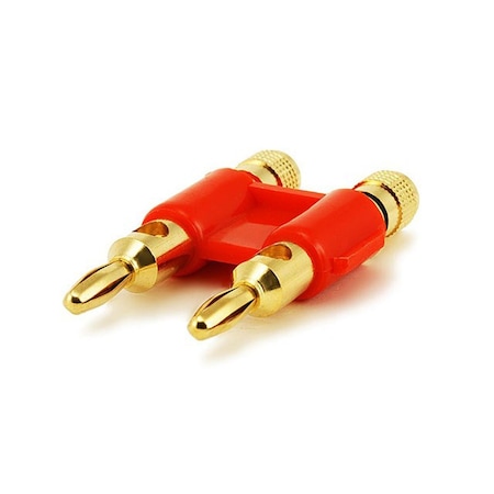 Banana Speaker Plugs, Dual-Gold