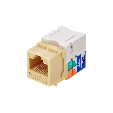 Datacom Jack,Cat5,Punch Down,Beige
