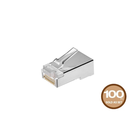 Plug, Modular, Cat5, Shielded, PK100