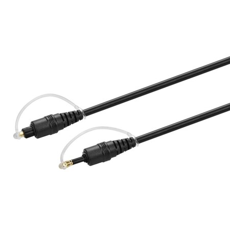 A/V Cable,Toslink/Mini Toslink M/M, 6ft