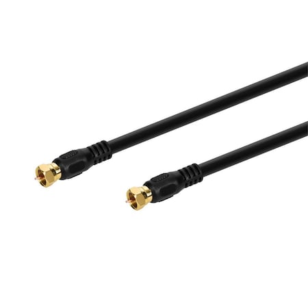 Coaxial Cable,RG-6,15 ft.,Black
