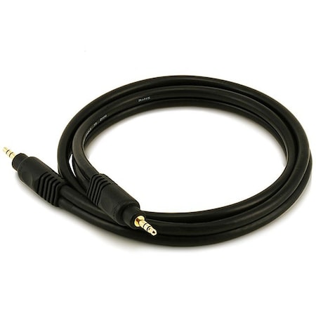 A/V Cable, 3.5mm M/M cable, Black,3ft