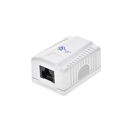 Surface Mount Box,Cat6,1P,White
