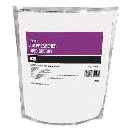 Air Freshener, Bag, 50 Count Tablets, Ready to Use, Cherry Fragrance