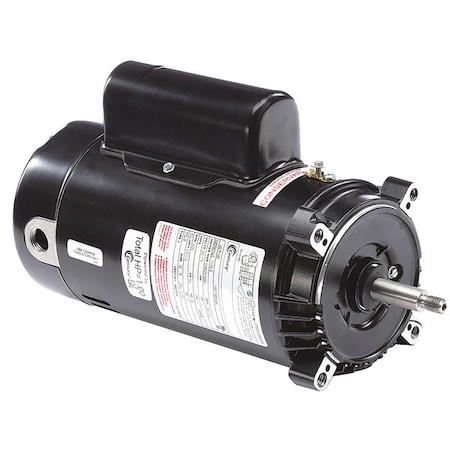 Pool Pump Motor, Capacitor-Start/Run, 1 HP, 56J Frame, 3,450 Nameplate RPM