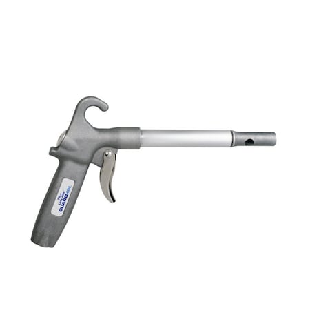 Long John Safety Air Blow Gun, 6 in Extension, Aluminum, Venturi Nozzle, Pistol Grip, 1/4 in FNPT