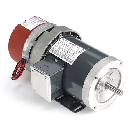 Brake Motor,TEFC,1/2 HP,56C,208-230/460