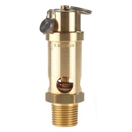 Safety Valve,Soft Seat,1/2 In,60 PSI
