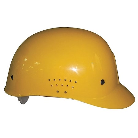 Bump Cap, Baseball, Polyethylene, Pinlock Suspension, Yellow, Fits Hat Size 6-1/2 to 7-1/2